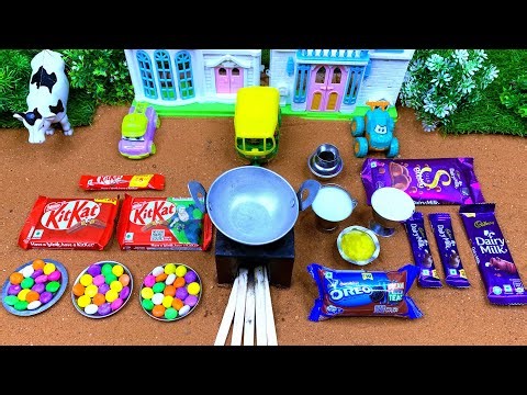 Miniature Kitkat Bubbly Chocolate Cake | Milk Chocolate & Oreo Biscuit Chocolate Lava Cake