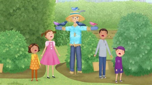 Pinkalicious & Peterrific - Building a Scarecrow Video | PBS KIDS