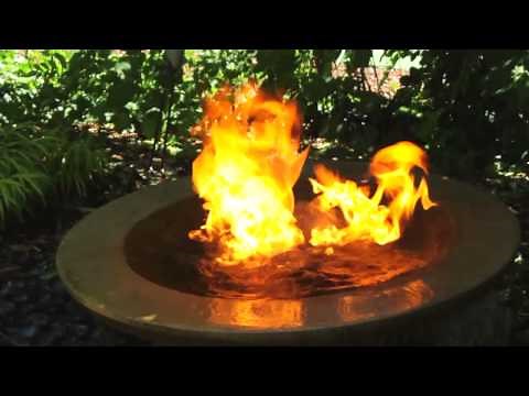 Check Out This Awesome FIRE Water Feature We Created