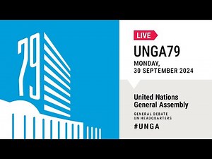 #UNGA 79 General Debate Live - 30 September 2024 (Day 6)