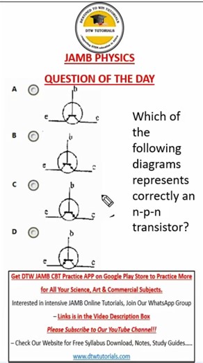 JAMB Physics 2026 Question of the Day #jamb #jamb2026 #dtwtutorials