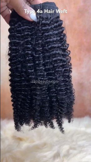 4a Kinky Curly Hair Weft Extension | Human Hair extension for black women.