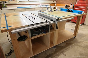 Table Saw Workbench Building Plans with Rockler T-Track System