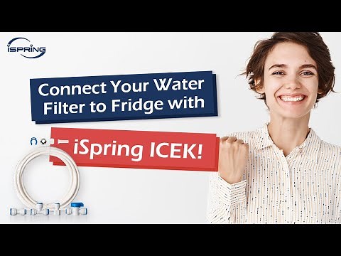 How to Connect Existing Water Filter to Fridge with iSpring Ice Maker Water Line Installation kit
