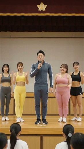 ​先生はグラドル!? 女子校のフィットネス講習で全員本気ジャンプしてみた！👙✨