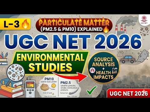 L-3 Particulate Matter (PM2.5 & PM10) Explained 🔥 | UGC NET 2026 Environmental Studies