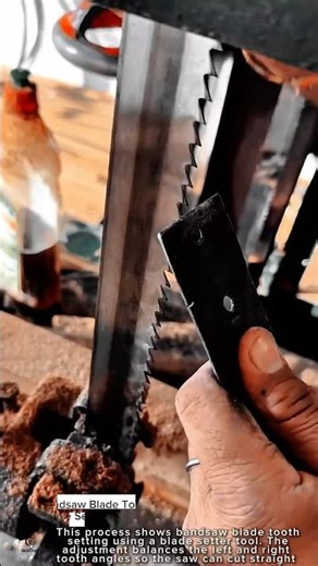 Bandsaw Blade Tooth Setting Work Tool Using Blade Setter #worktool
