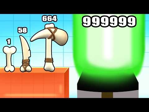 Growing Bone to Max Level - TOOL EVOLUTION (Satisfying ASMR Gameplay)