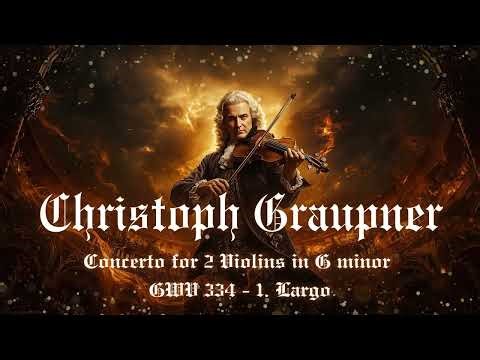 Graupner – Concerto for 2 Violins in G minor, GWV 334 (c.1720s) | I. Largo