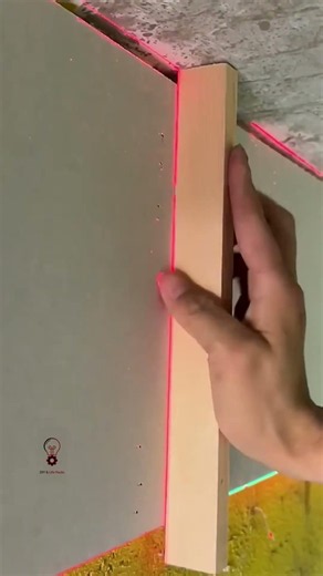Laser Level Wall Nailing Construction Process