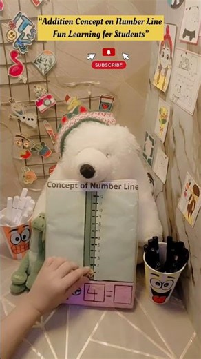 “Addition Concept on Number Line#NumberLine #Addition#MathTricks #MathLearning #Educational #Project