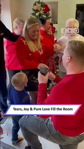 He Proposed on Christmas Morning—in Front of Their Kids!|| Heartsome 💖
