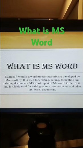 What is MS Word? || #msword #msoffice #computertips