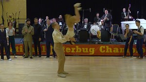 This about sums up the evening... Open Lindy Finals #CampHollywood Music by The Jonathan Stout Orchestra, feat. Hilary Alexander Dance order with placements: Moe Sakan & Vincenzo Fesi Bianca Locatelli & Nils Andren **1st Place** Kelly Young & Andrew Jose Nora Locher & Dominik Knoll Mate Csike & Adam Brozowski Natalia Eristavi & Matt Richey Irina Amzashvili & Anthony Chen Jennifer Runyan & Aj Howard **2nd Place** Alessia Ghezzo & Dimitri Masotti **3rd Place** Pamela Gaizutyte & Felix Berghäll **5