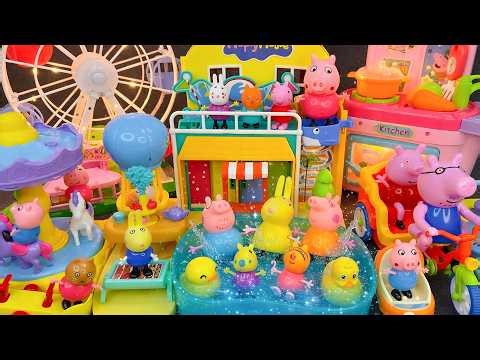 ULTIMATE Peppa Playground Water Park 🐷 Slide Pool & Fun Toy Adventure ASMR | Peppa Pig toys