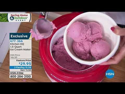 Kitchen HQ 1.5Quart Ice Cream Maker