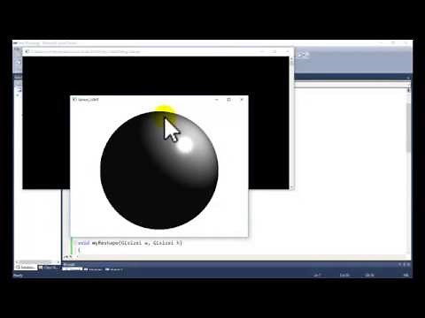opengl tutorial for Beginners Local illumination model to sphere