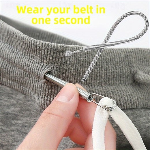 5Pcs Spring Drawstring Threader Clip Rope Threading Tool Bendable Drawstring Thread Multi Functional DIY Sewing Accessories 2025