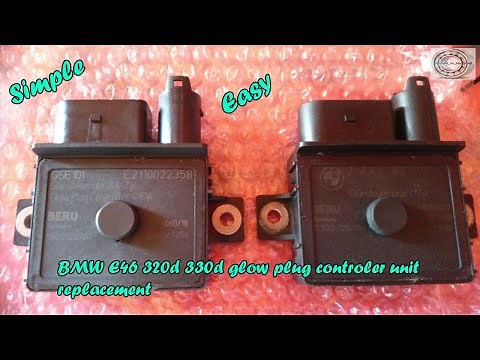 BMW E46 320d 330d glow plug controller unit replacement