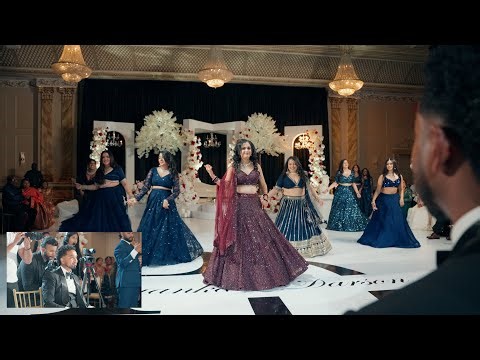 BRIDAL PARTY DANCE - DARSON & PRIYANKA - FUSION WEDDING RECEPTION - EPIC PERFORMANCE - DREAM FACTORY