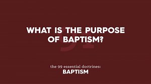 What is the Purpose of Baptism? [99 in :99] - The Gospel Project