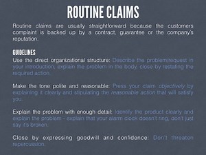 ENG 102 - Claim Letters