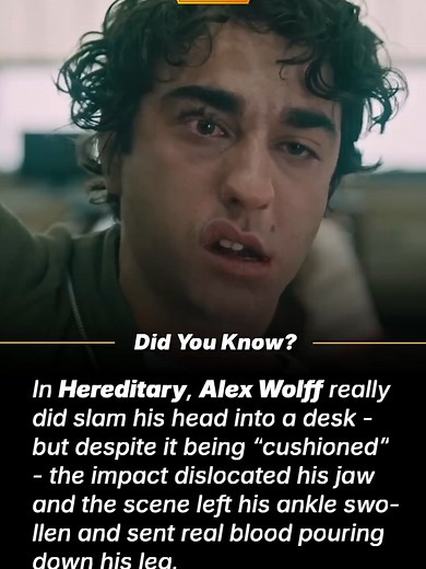 During the scene where Peter repeatedly slams his face into a desk, Alex Wolff insisted on doing the stunt himself. He even told director Ari Aster he was willing to smash his face into a real desk for authenticity. Aster refused and provided a “cushioned” version instead - but when filming began, Wolff realized only the top half was foam, with a hard base underneath. 🕒 Run Time: 2 hours 7 minutes 🎭 Genre: Psychological • Supernatural Horror He had just two desks to get it right. Wolff later r