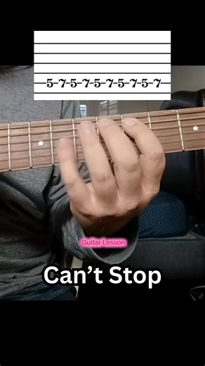 Can’t Stop Red Hot Chili Peppers Guitar Tutorial How to play Can’t Stop by Red Hot Chili Peppers on guitar, focusing on the main riff that drives the entire song. The riff is built around a steady funk rhythm and muted strumming, making it very approachable for beginners while still sounding tight and energetic when the groove is locked in. A great example of how rhythm and feel can turn a simple part into an instantly recognizable hook. #guitarlesson #guitartok #rhcp