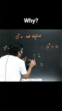 why 0^0 is not defined ? #maths #mathematics #jee #iitjee #knowledge #9th #10th