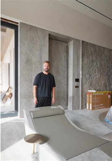 Wellness Area in a Private Home where every detail is dedicated to create more comfort and aesthetically complete the design.