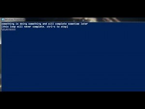 #posh #powershell #console waiting animation