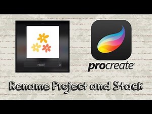 How to Rename Project and Stack in Procreate
