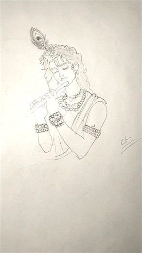 🎨 Easy Kanha Ji Drawing Tutorial | Beautiful Lord Krishna Sketch | Art & Drawing for Beginners #art