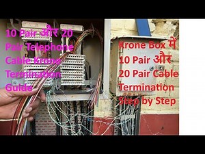 10 Pair Telephone Cable Krone Termination and 20 Pair Telephone Cable Krone Termination (PLPC TV)