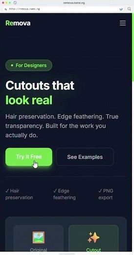Live Bg remover, free, no signup #bgremover #saas #work