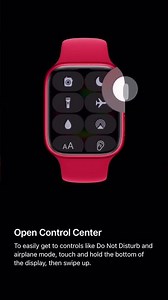 Open Control Center #apple #watch