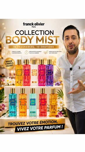 Franck Olivier Body Mist 10 fragrances collection - Oran order info