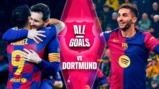 663K views · 41K reactions |  ALL GOALS FC BARCELONA vs BORUSSIA DORTMUND Enjoy the best goals scored by the likes of Messi, Luis Suárez, Raphinha, Ferran Torres & many more against Borussia Dortmund. Gaudeix de tots els nostres gols contra el Borussia Dortmund  | FC Barcelona | Facebook