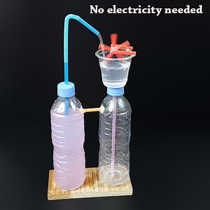 How to Make Automatic Water Fountain Flowing Without Electricity Using Bottle | Rana Craft