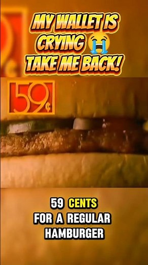 Take Me Back to 59 Cent McDonald's Burgers! 🍔😭 1990s