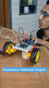 Driver Drowsiness Detection, Accident Prevention Project 😴 #shorts #trending #arduinoproject #viral