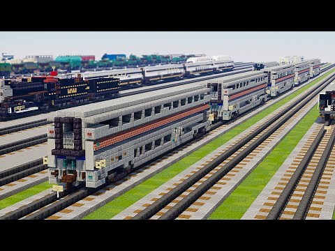 Minecraft Amtrak Superliner II Train Pack Tutorial