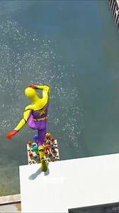 30K views · 305 reactions | GTA 5 Rainbow Yellow Vs Red & Green Spiderman Jumping Into Pool (Euphoria Physics/Ragdolls) #1 | Target GAMER YT | Facebook