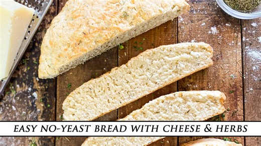 Delicious bread in 10 minutes: Easy no-yeast recipe