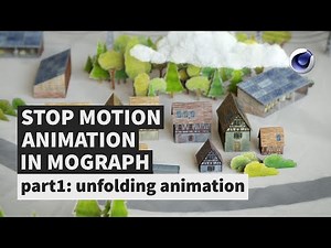 [EN] stop motion animation in mograph part1: unfolding animation tuto + C4D file
