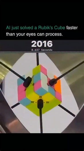 Artificial Intelligence | ChatGPT | Technology | Watch how machine intelligence mastered the Rubik’s Cube from 2016 to 2025. In less than a decade, solving time dropped from 0.6s to an... | Instagram