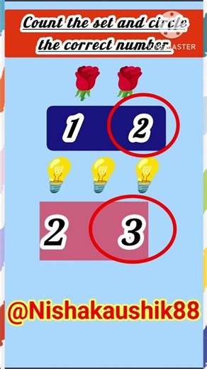 Circle the correct number/Maths Worksheets/Nursery Worksheet#nursery#maths#shorts