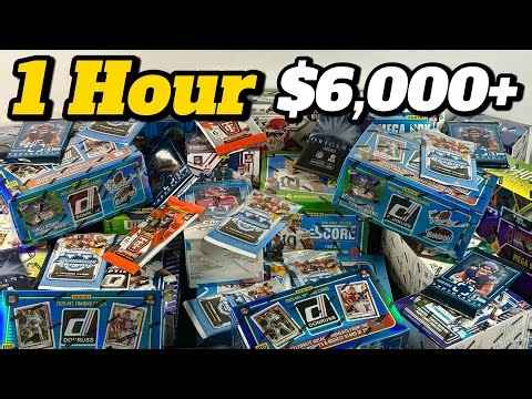 1 Hour of Opening The CRAZIEST Sports Card Boxes