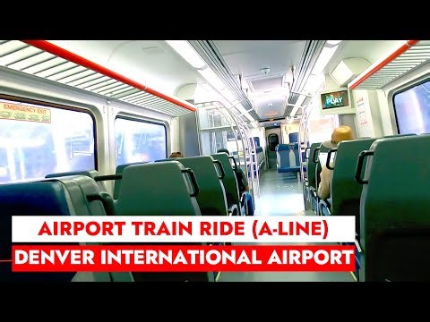 🚉✈️Riding Train to Denver International Airport from Union Station, Denver, CO