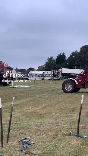 Setting Up King Poles for Circus Tent